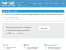 Tablet Screenshot of matsim.org
